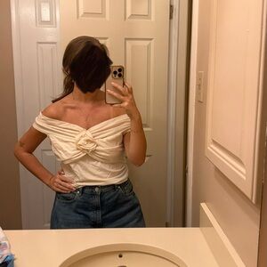 Reformation Emerald Knit Top